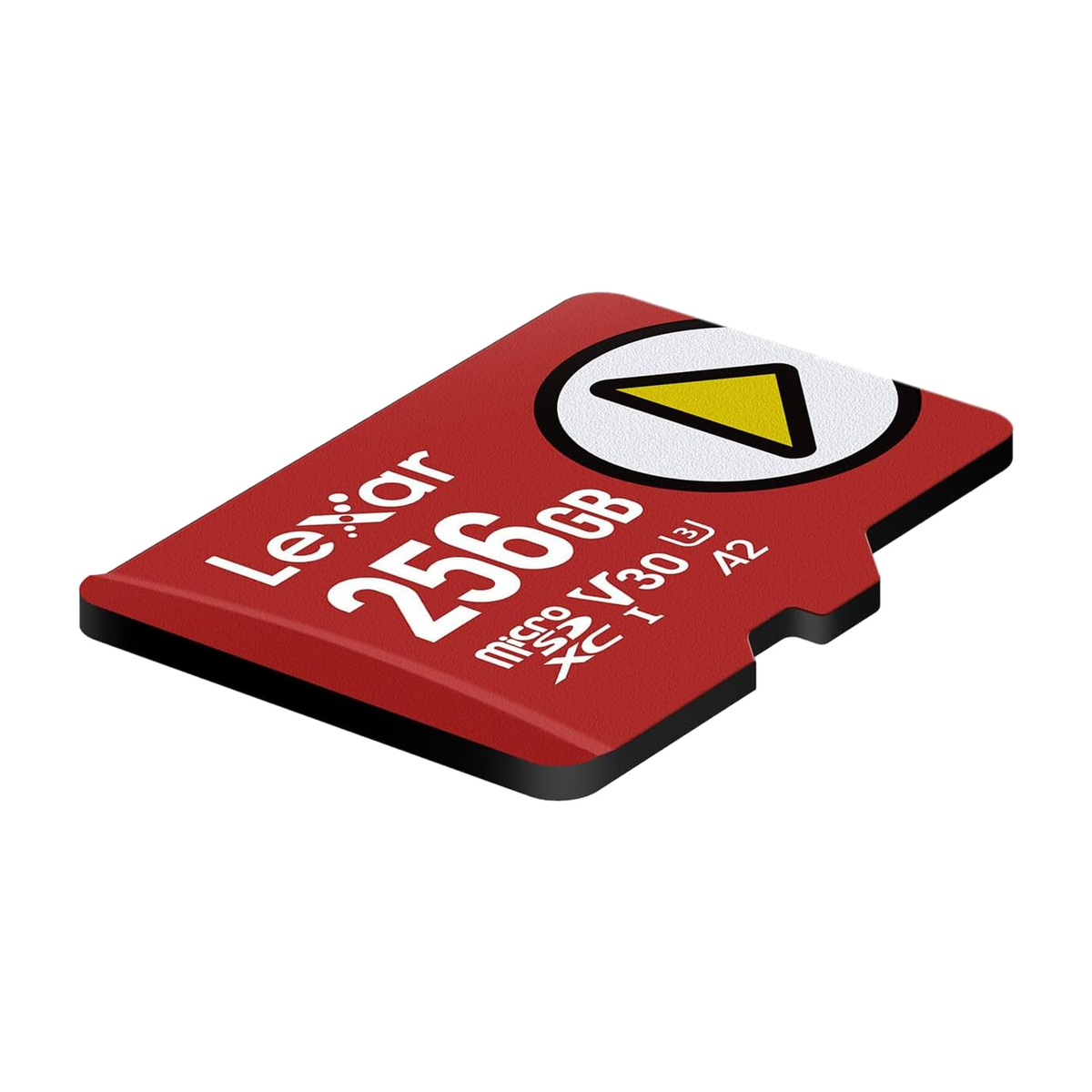 Lexar PLAY 256GB microSDXC UHS-I Card (up to 205MB/s) — angled product view