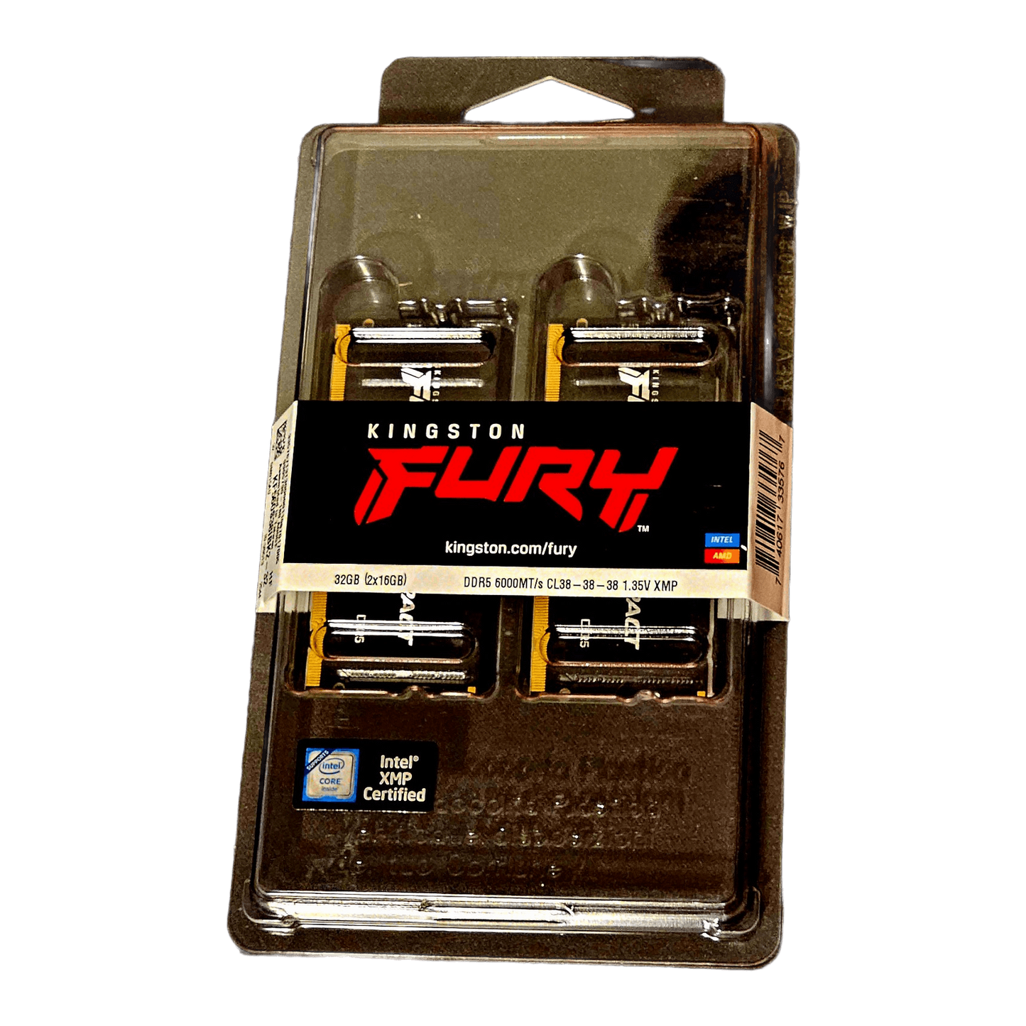 Kingston FURY Impact 32GB (2x16GB) DDR5-6000 CL38 SO-DIMM Laptop RAM — view 3