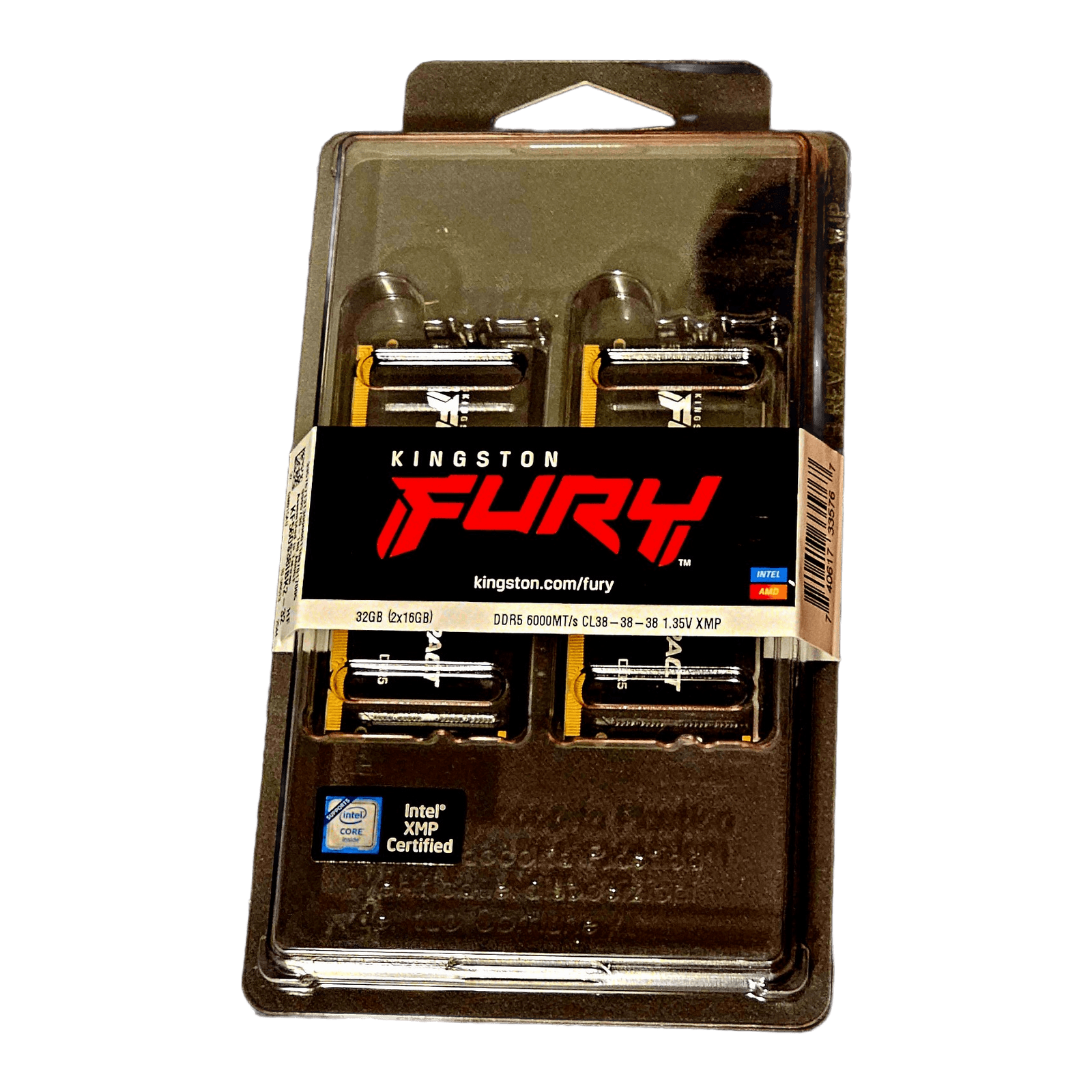 Kingston FURY Impact 32GB (2x16GB) DDR5-6000 CL38 SO-DIMM Laptop RAM — view 3