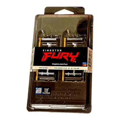 Kingston FURY Impact 32GB (2x16GB) DDR5-6000 CL38 SO-DIMM Laptop RAM — view 3