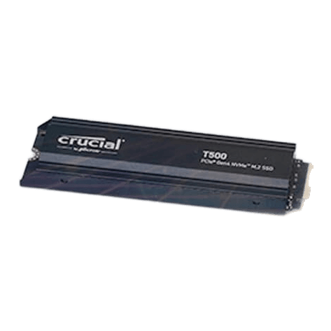 Crucial T500 PCIe Gen4 NVMe SSD (500GB–4TB, With/Without Heatsink) — view 3