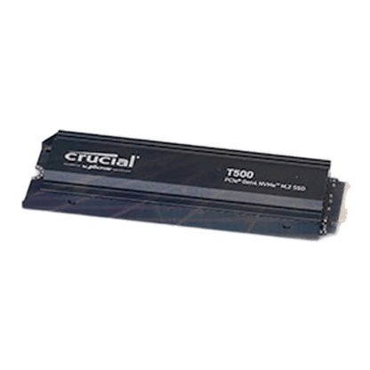 Crucial T500 PCIe Gen4 NVMe SSD (500GB–4TB, With/Without Heatsink) — view 3