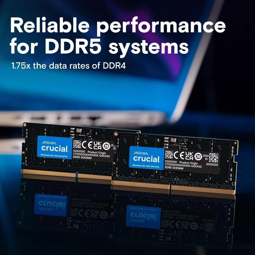 Crucial DDR5 Laptop RAM (SO-DIMM, 262-pin)
