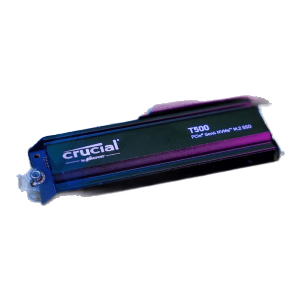 Crucial T500 PCIe Gen4 NVMe SSD (500GB–4TB, With/Without Heatsink) — view 4