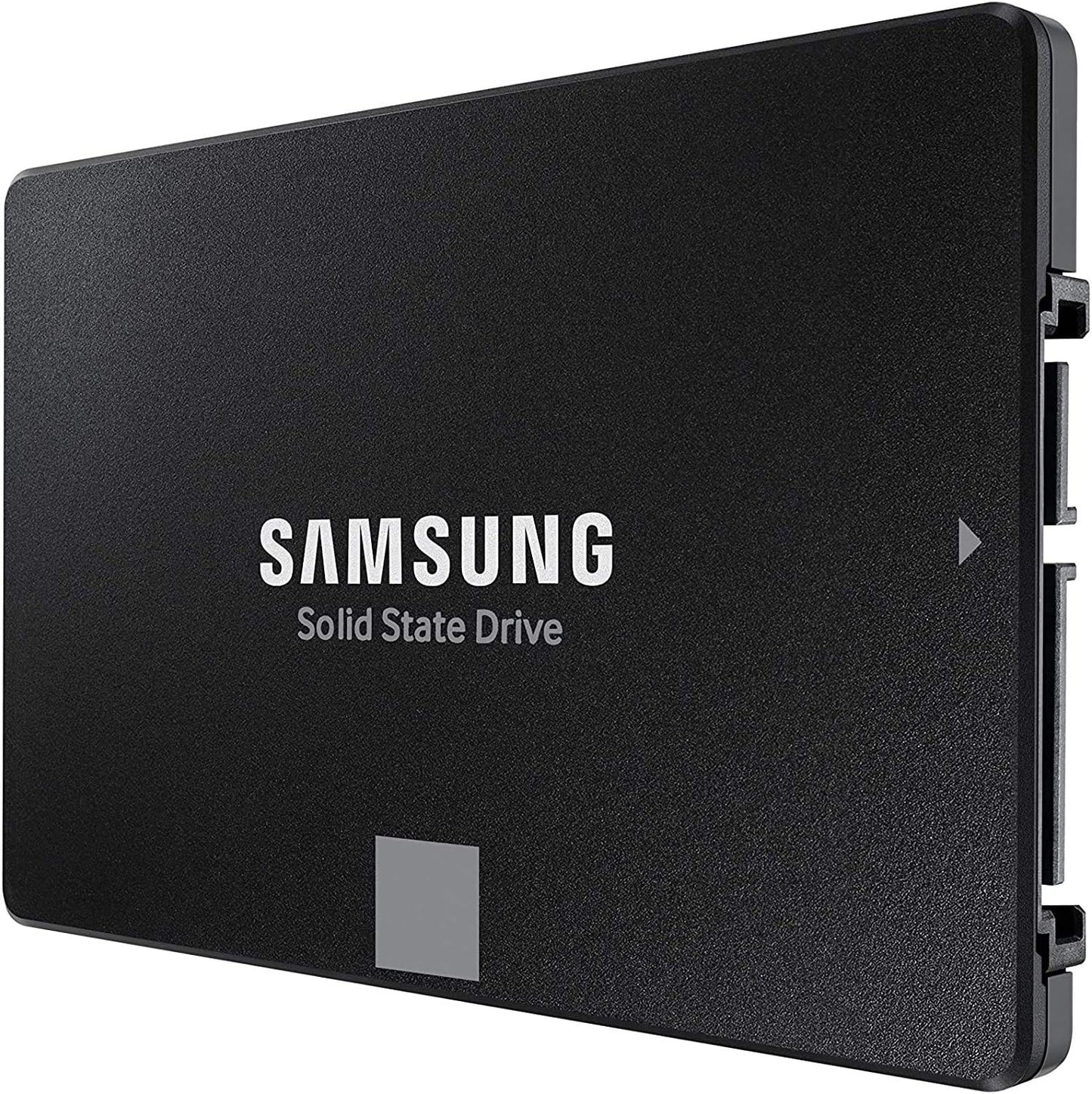 Samsung 870 EVO 2TB SATA III Internal SSD — angled view showing the SATA connector