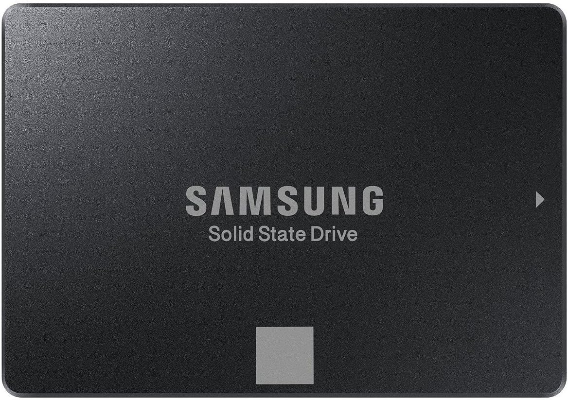 Samsung 750 EVO 120GB 2.5" SATA III SSD — top face, flat view