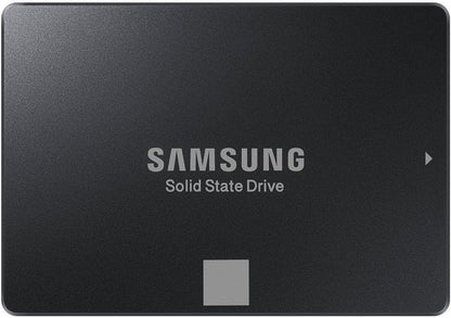 Samsung 750 EVO 120GB 2.5" SATA III SSD — top face, flat view