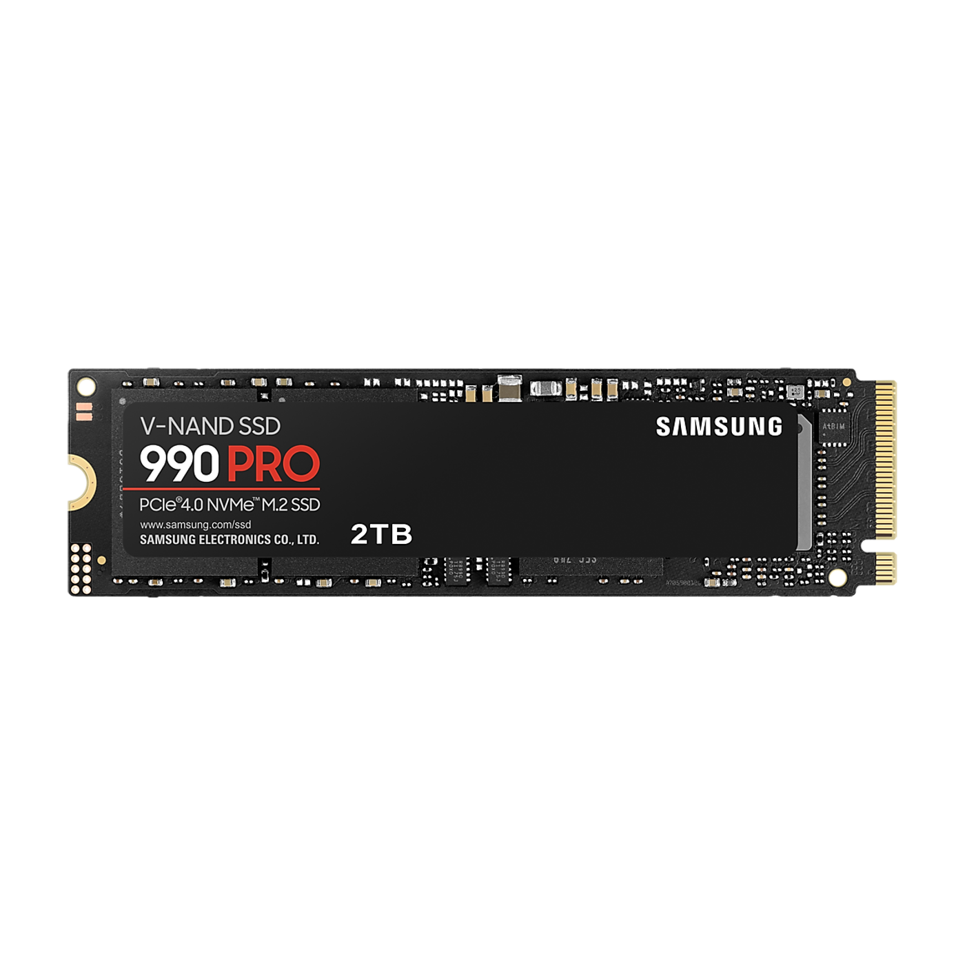 Samsung 990 PRO 2TB PCIe 4.0 NVMe SSD — official product render