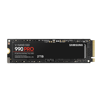 Samsung 990 PRO 2TB PCIe 4.0 NVMe SSD — official product render