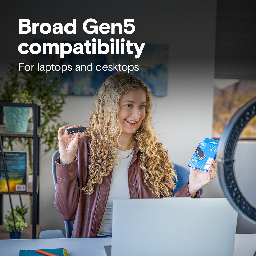 Crucial P510 2TB PCIe Gen5 NVMe SSD