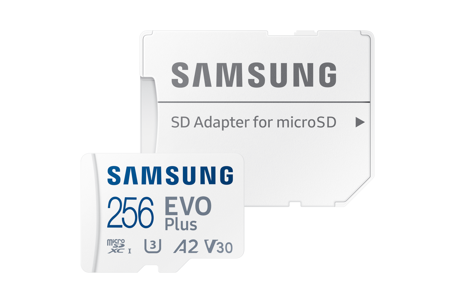 Samsung EVO Plus 256GB microSDXC Memory Card — card with included SD adapter