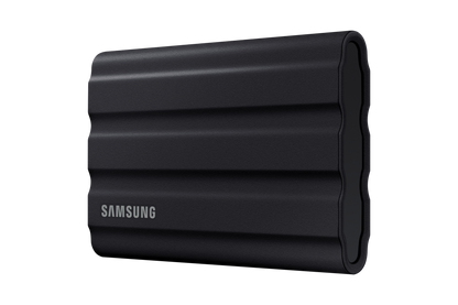 Samsung T7 Shield 1TB Portable SSD — right three-quarter view