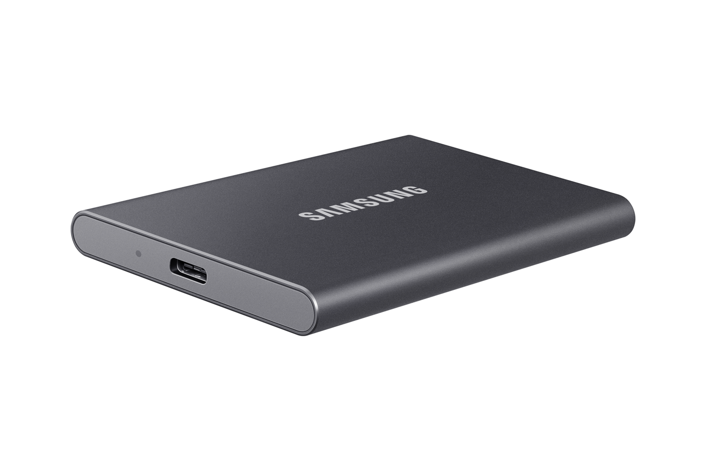 Samsung T7 2TB Portable SSD — slim profile and USB-C port