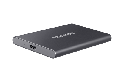 Samsung T7 2TB Portable SSD — slim profile and USB-C port