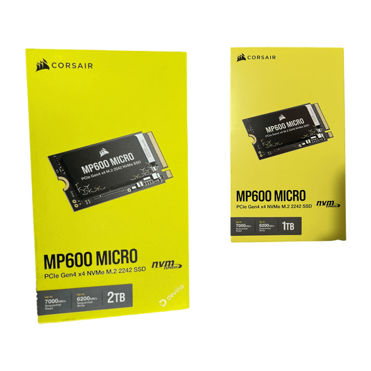 Corsair MP600 MICRO 1TB / 2TB PCIe Gen4 NVMe SSD (M.2 2242)