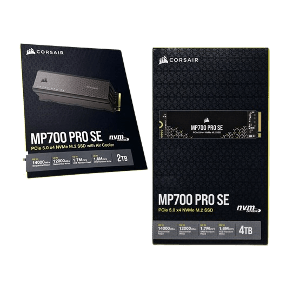 Corsair MP700 PRO SE PCIe Gen5 NVMe SSD (2TB / 4TB, Cooling Options)