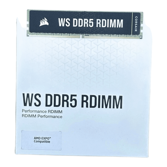 Corsair WS DDR5 ECC RDIMM 64GB (4x16GB) 6000MHz CL40 AMD Expo Intel XMP — product photo