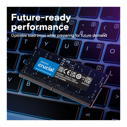 Crucial DDR5-4800 16GB (2x8GB) SODIMM Laptop — specifications and features