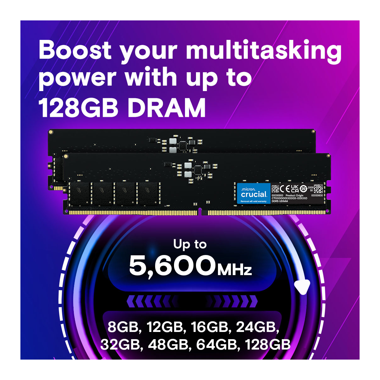 Crucial DDR5-5600 32GB (2x16GB) UDIMM (standard green) — specifications and features