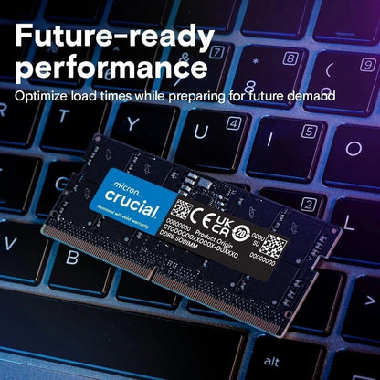 Crucial DDR5 SO-DIMM laptop memory — future-ready performance