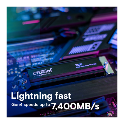 Crucial T500 Heatsink NVMe SSD — specifications and features