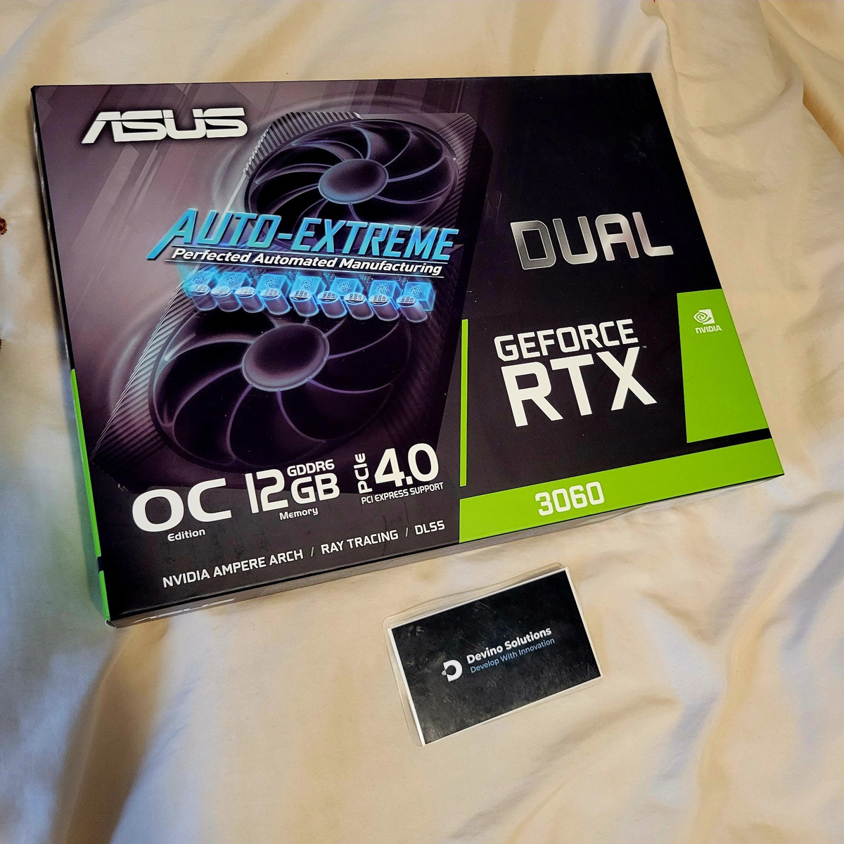 ASUS Dual GeForce RTX 3060 OC Edition 12GB — retail box