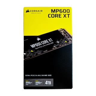 Corsair MP600 CORE XT 4TB PCIe Gen4 NVMe SSD — retail box front