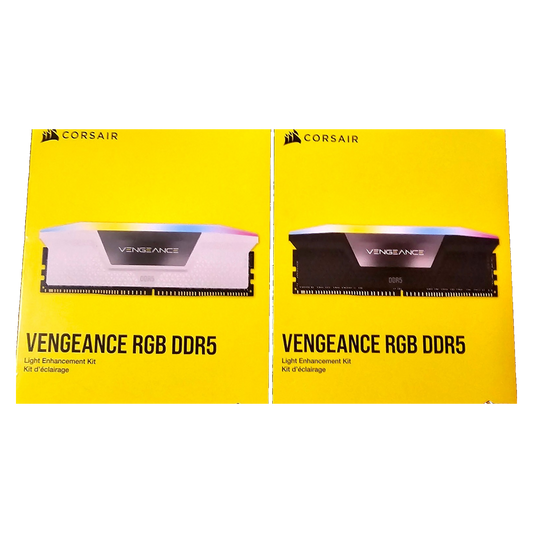 Corsair Vengeance RGB DDR5 Light Enhancement Kit (No Physical Memory) — retail boxes, front