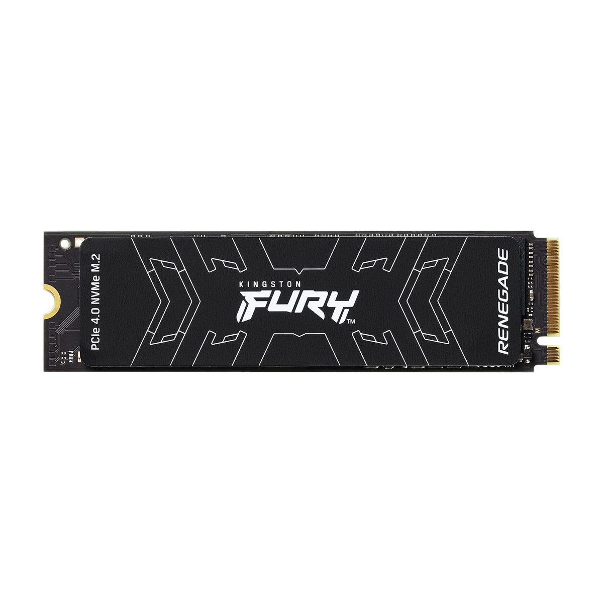 Kingston FURY Renegade PCIe Gen4 NVMe SSD — bare drive without heatsink, front view