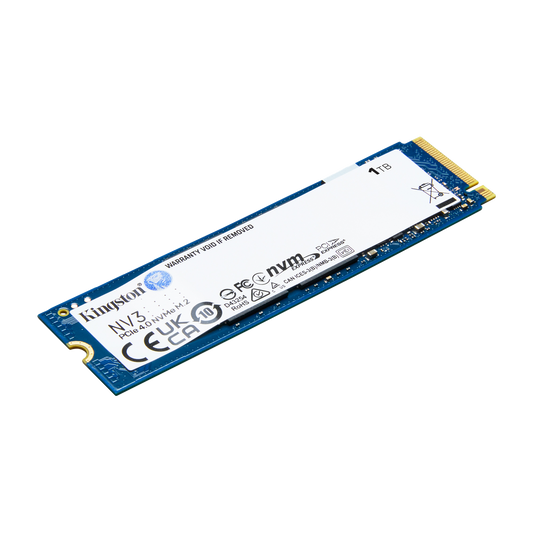Kingston NV3 1TB PCIe 4.0 NVMe M.2 Internal SSD — official product render