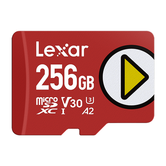 Lexar PLAY 256GB microSDXC UHS-I Card (up to 205MB/s) — official product render