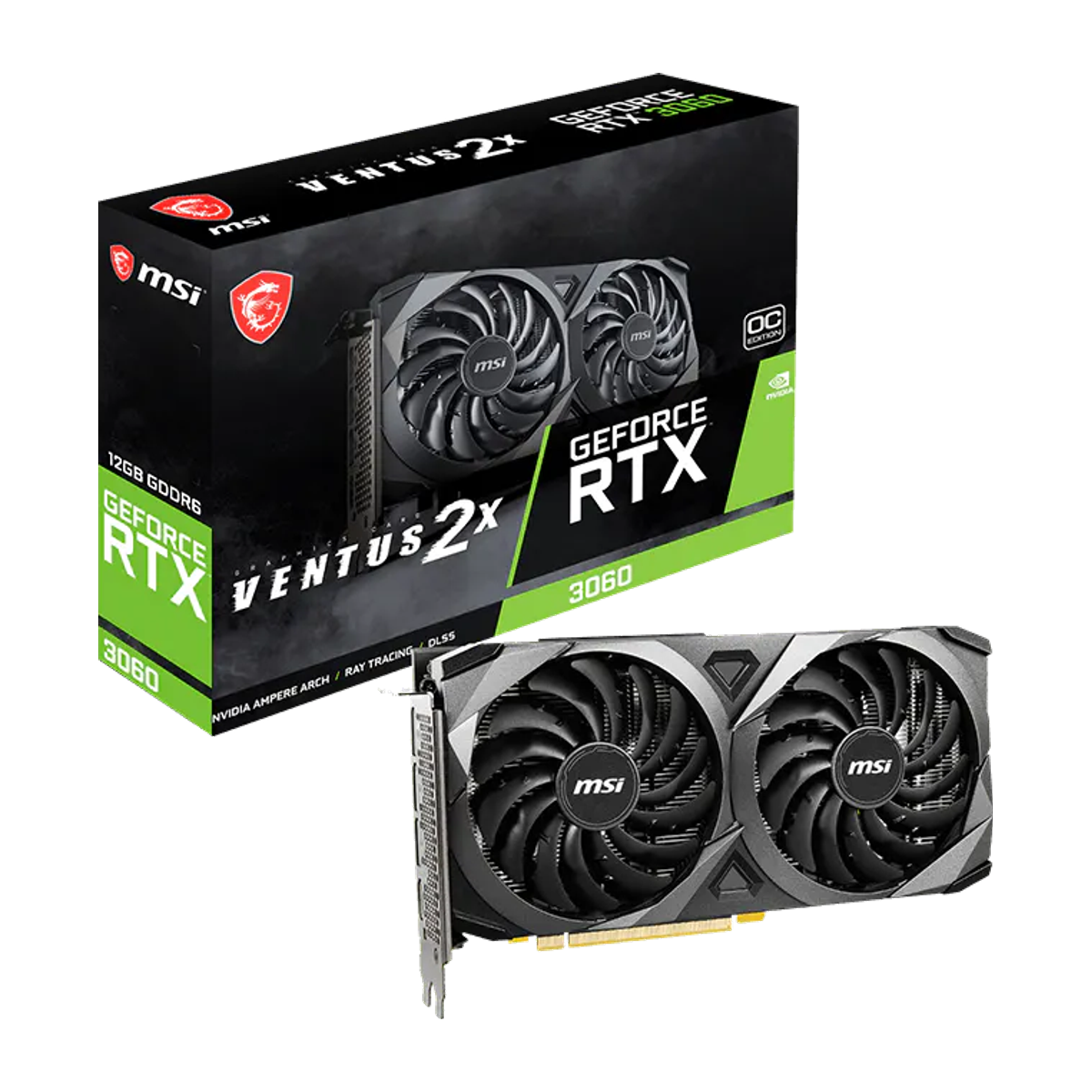 MSI GeForce RTX 3060 Ventus 2X 12G OC Graphics Card