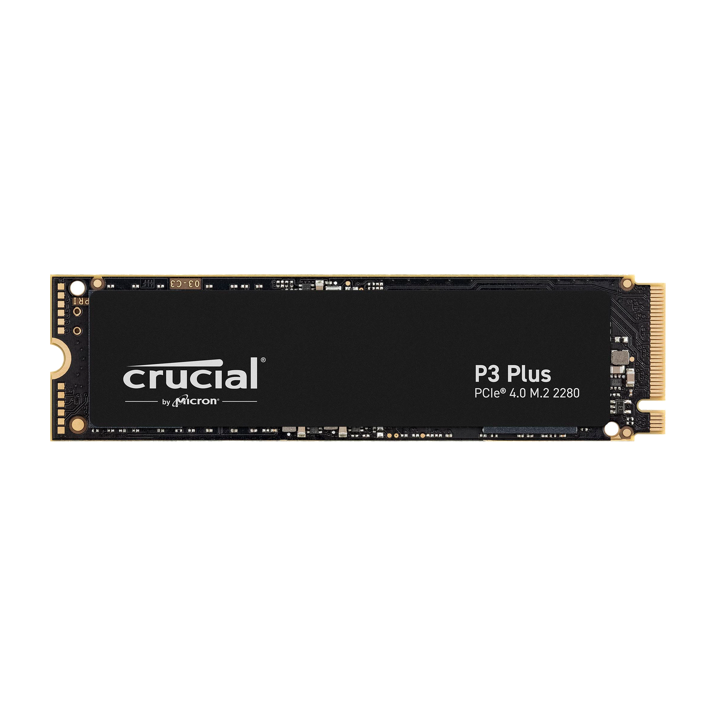 Crucial P3 Plus 1TB PCIe 4.0 NVMe SSD — official product render