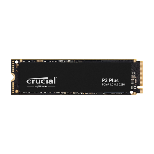 Crucial P3 Plus 1TB PCIe 4.0 NVMe SSD — official product render
