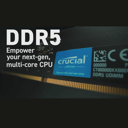 Crucial DDR5 desktop UDIMM memory overview (XMP 3.0 and AMD EXPO)