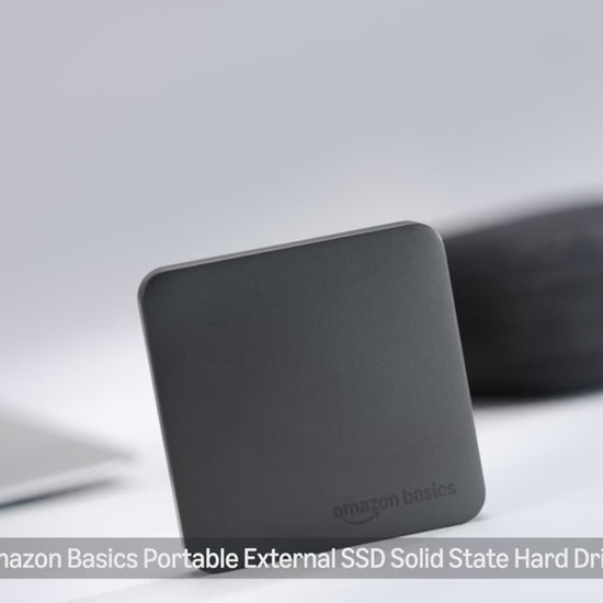 Amazon Basics portable external SSD overview (USB-C, water- and dust-resistant)