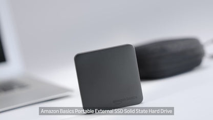 Amazon Basics portable external SSD overview (USB-C, water- and dust-resistant)