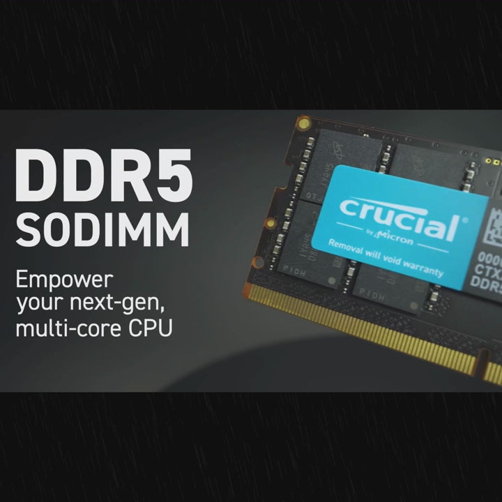 Crucial DDR5 SODIMM laptop memory product overview