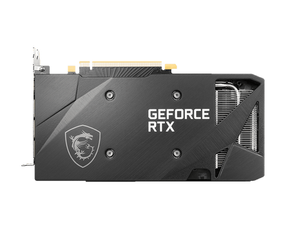 MSI GeForce RTX 3060 Ventus 2X 12G OC Graphics Card — rear backplate view