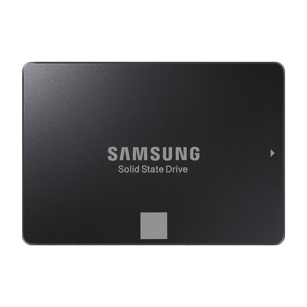 Samsung 750 EVO 120GB 2.5" SATA III SSD — top face, flat view