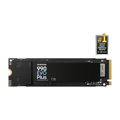 Samsung 990 EVO Plus 1TB NVMe PCIe SSD — official product render