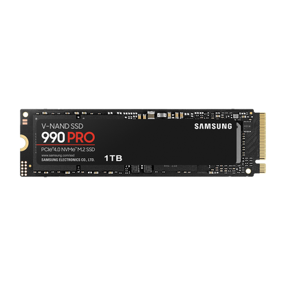 Samsung 990 PRO 1TB NVMe PCIe 4.0 SSD — official product render