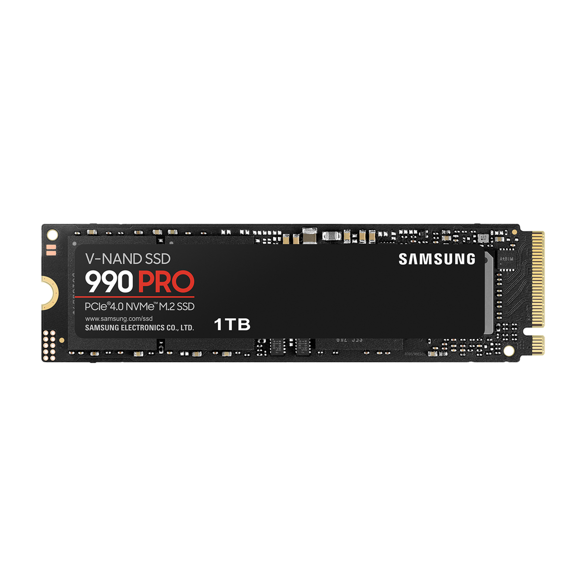 Samsung 990 PRO 1TB NVMe PCIe 4.0 SSD — official product render