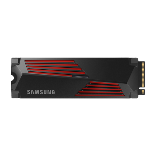 Samsung 990 PRO 1TB NVMe PCIe 4.0 SSD with Heatsink — official product render