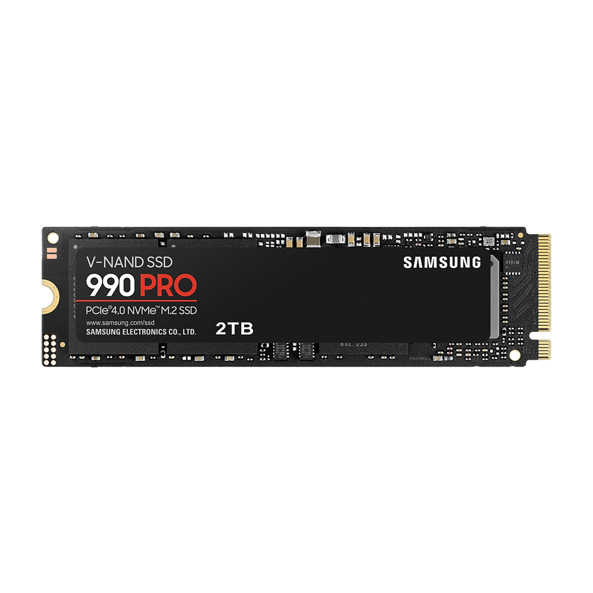 Samsung 990 PRO 2TB PCIe 4.0 NVMe SSD — official product render