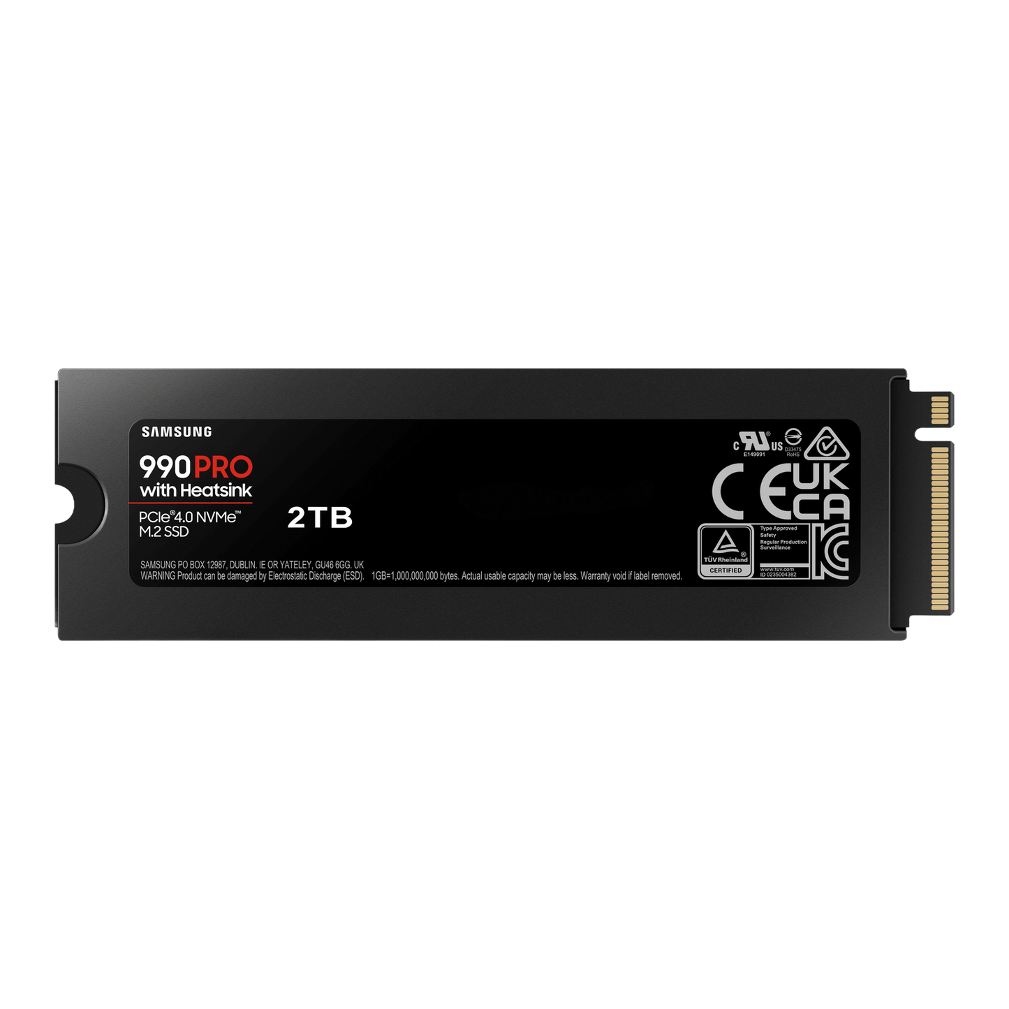 Samsung 990 PRO 2TB NVMe SSD with Heatsink