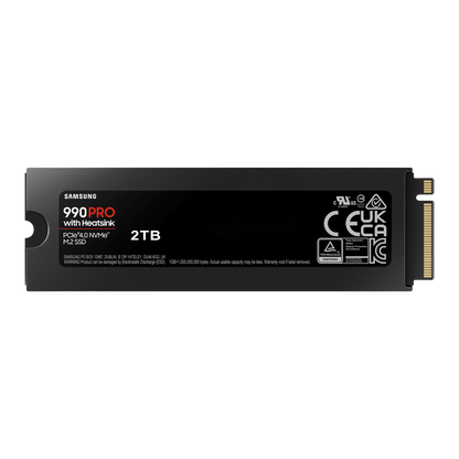 Samsung 990 PRO 2TB NVMe SSD with Heatsink