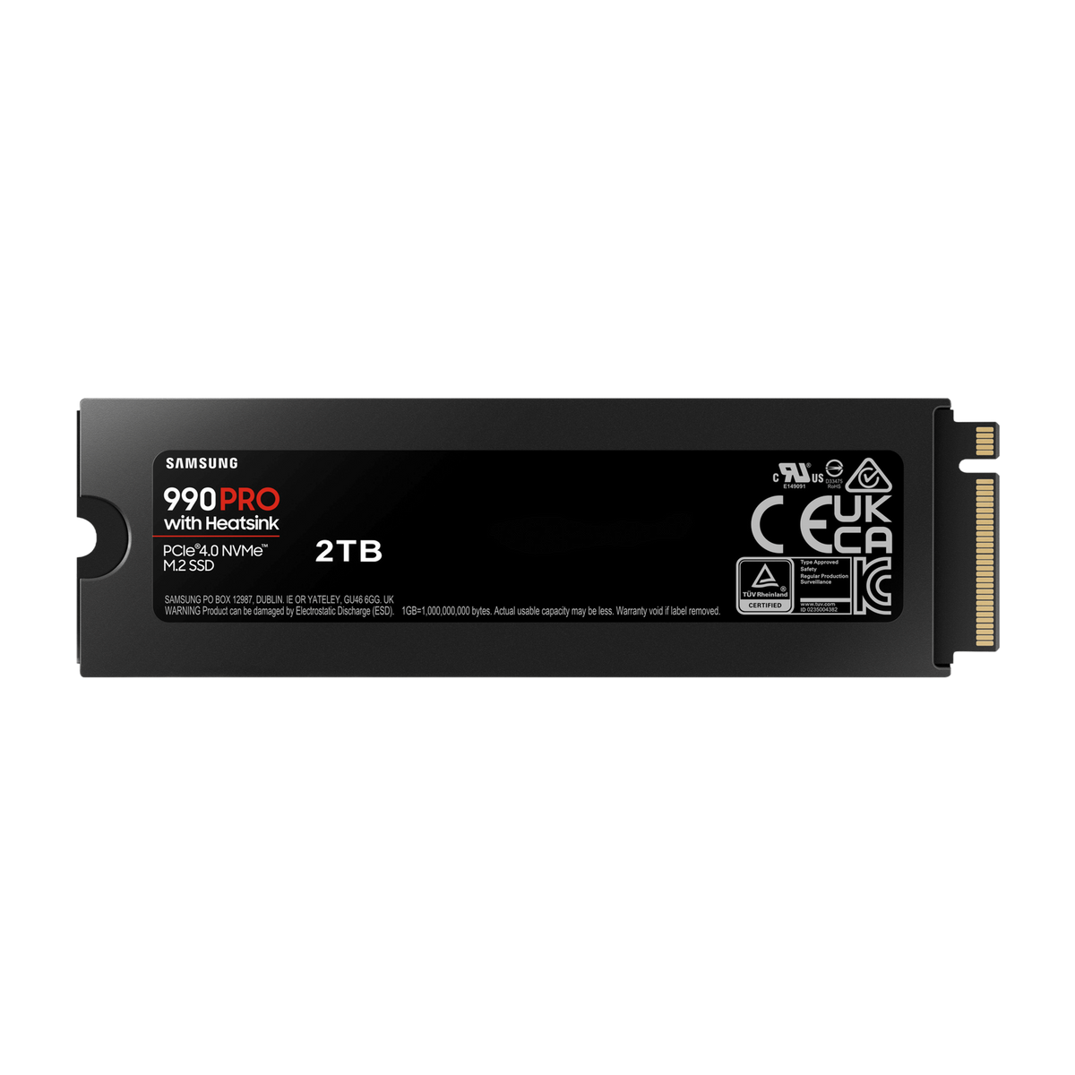 Samsung 990 PRO 2TB NVMe SSD with Heatsink