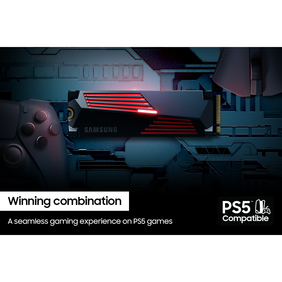 Samsung 990 PRO 2TB NVMe SSD with Heatsink