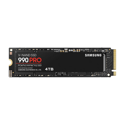 Samsung 990 PRO 4TB NVMe PCIe 4.0 SSD — official product render